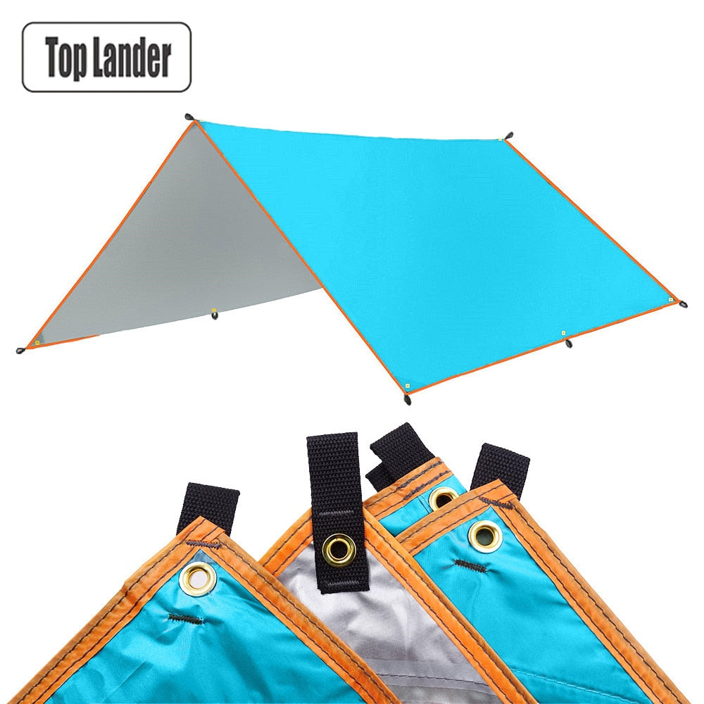 3x5m 3x4m Sonnenunterstand Zelt Tarp Strand Wasserdicht Schatten Outdoor Camping Hängematte