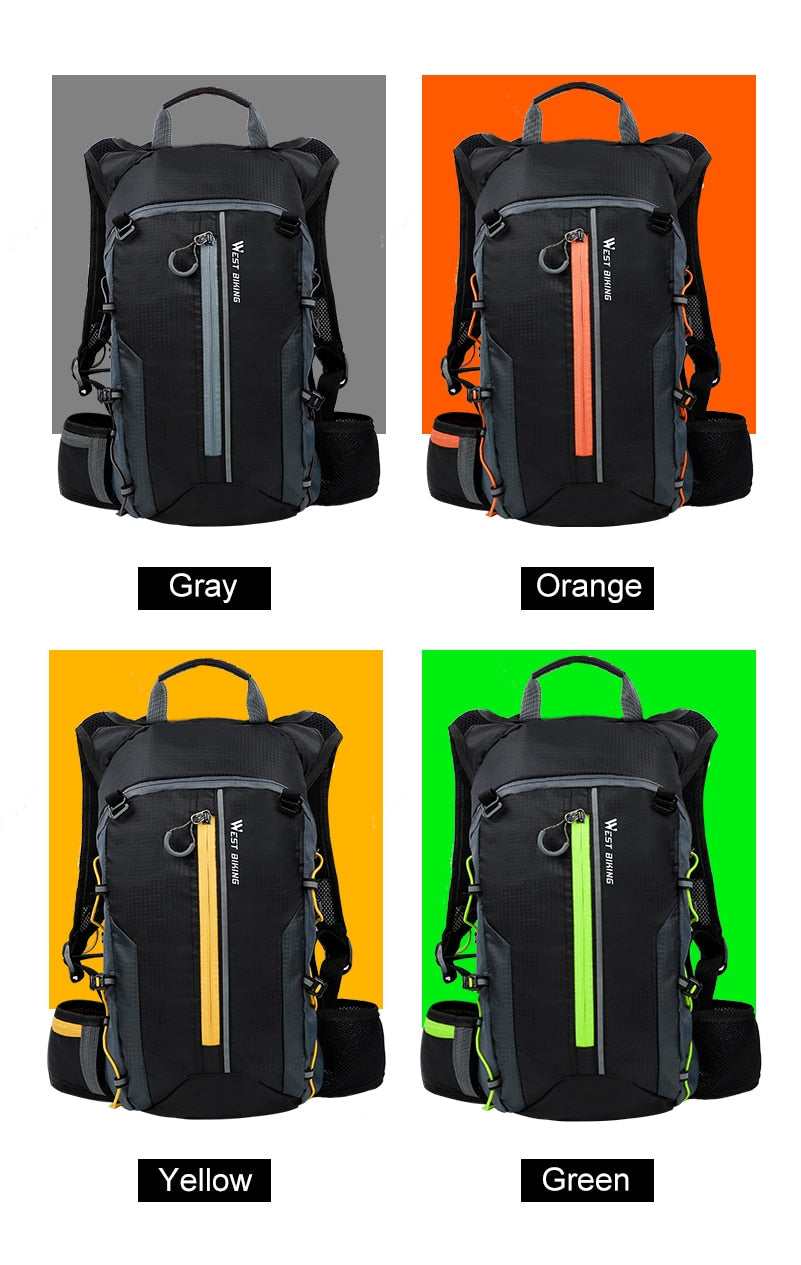 WEST BIKING Waterproof Bicycle Bag Portable Reflective Sport Cycling Backpack Outdoor Hiking Climbing MTB Bike Accessories