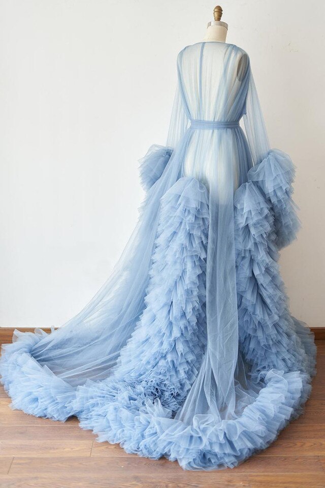 Maternity Robes: Long Tulle Robe Dresses for Photo Shoot, Birthday, Bridal, Party, Nightwear (2021)