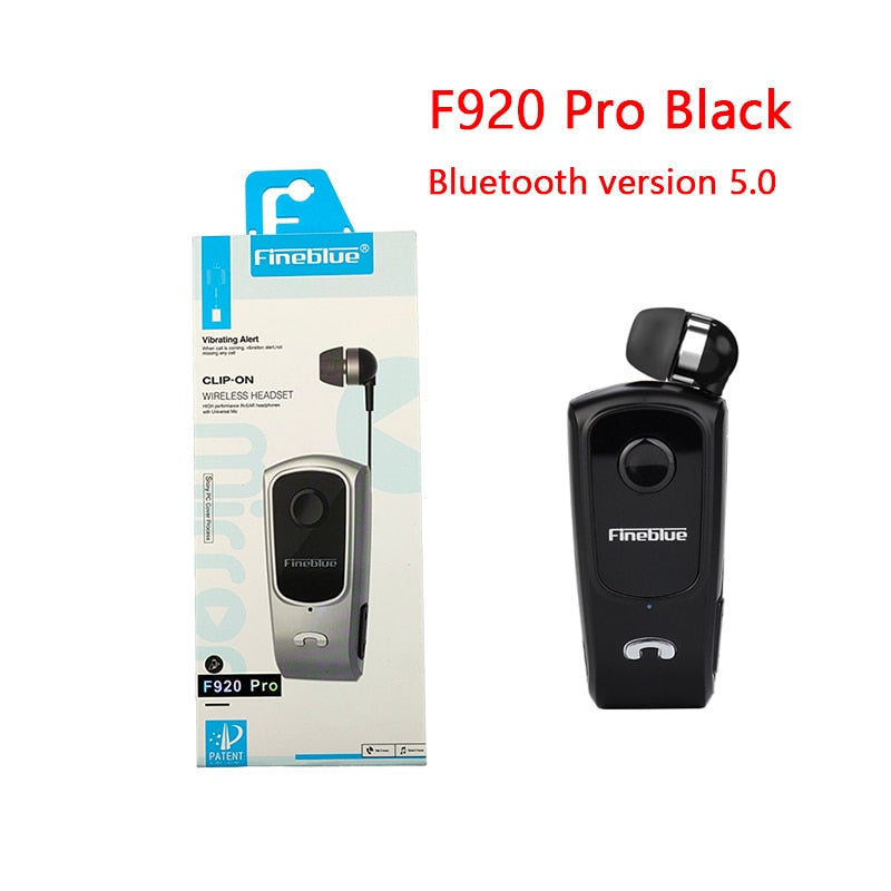 Fineblue F920 Pro BT5.0 Mini Wireless Bluetooth Headset mit Anruf-Erinnerung und Vibrationsfunktion für Sport und Laufen