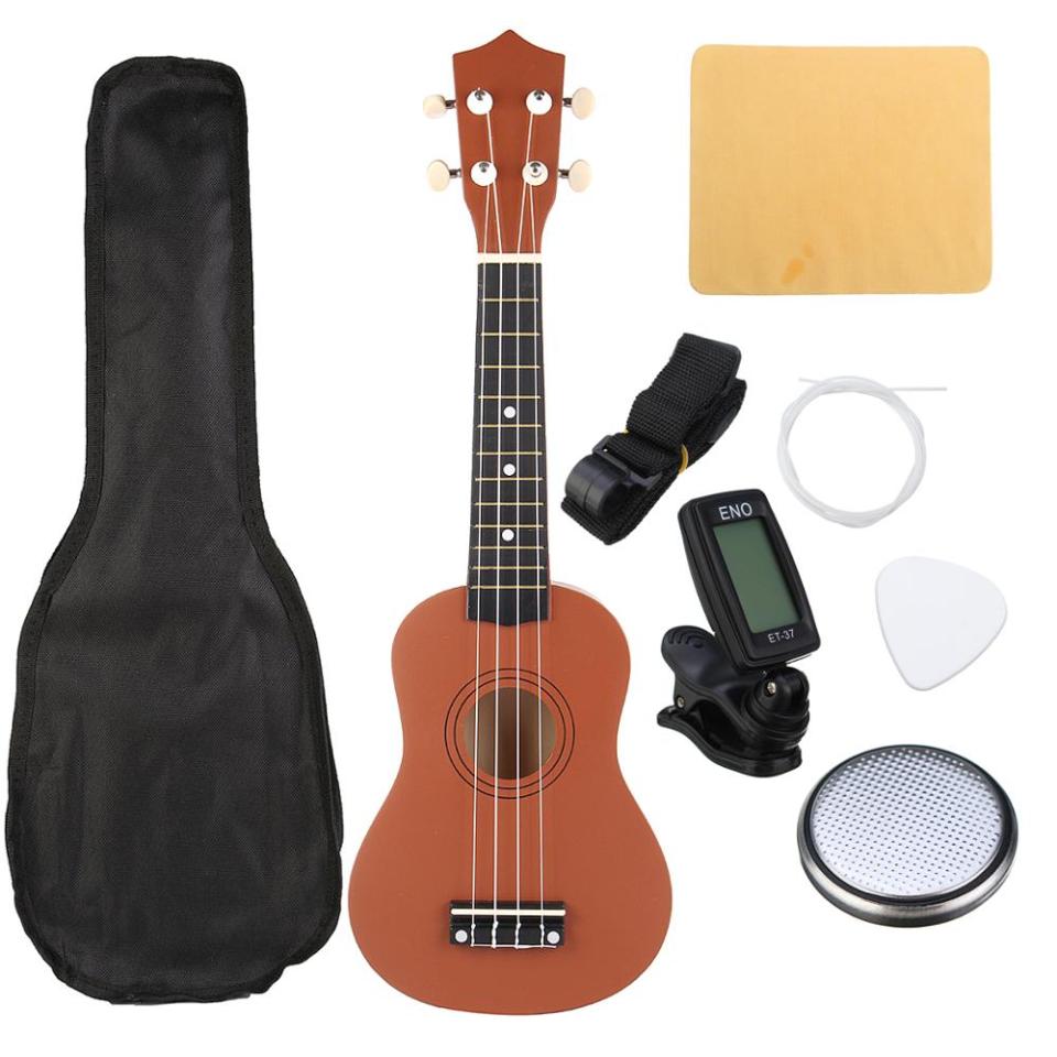 21" Green Soprano Ukulele Basswood 4 Strings Music