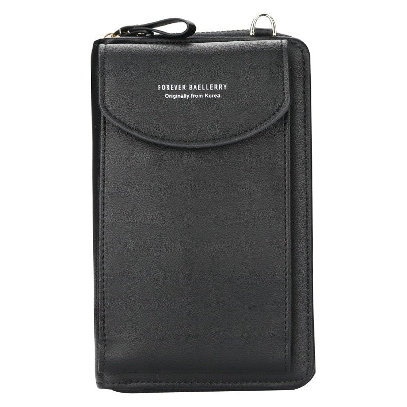 Cell phone shoulder bag with card slots - fashionable