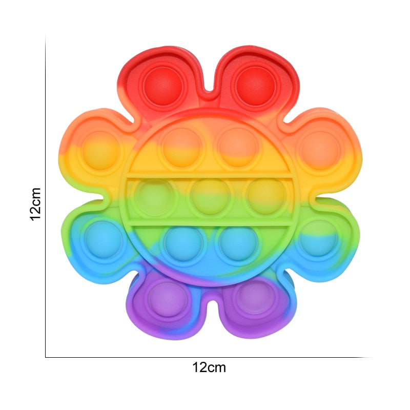 Regenbogen Push Bubble Popit Fidget