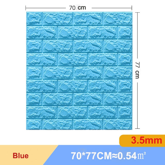 10 Pcs 3D Wall Stickers Self-adhesive Foam Luxury Decor DIY Wallpaper Living Room Bathroom Background Marble