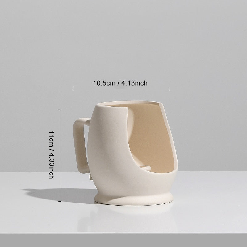 Vase Home Decor Flower Arrangement Nordic Style Ceramic Art Home Decor
