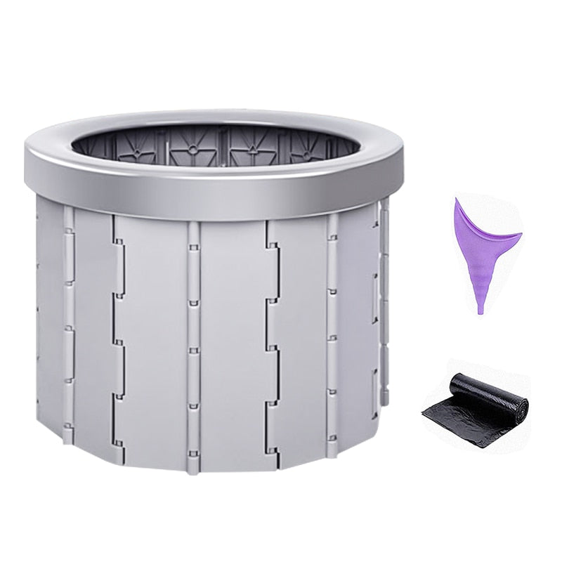 Portable toilet for camping and travel