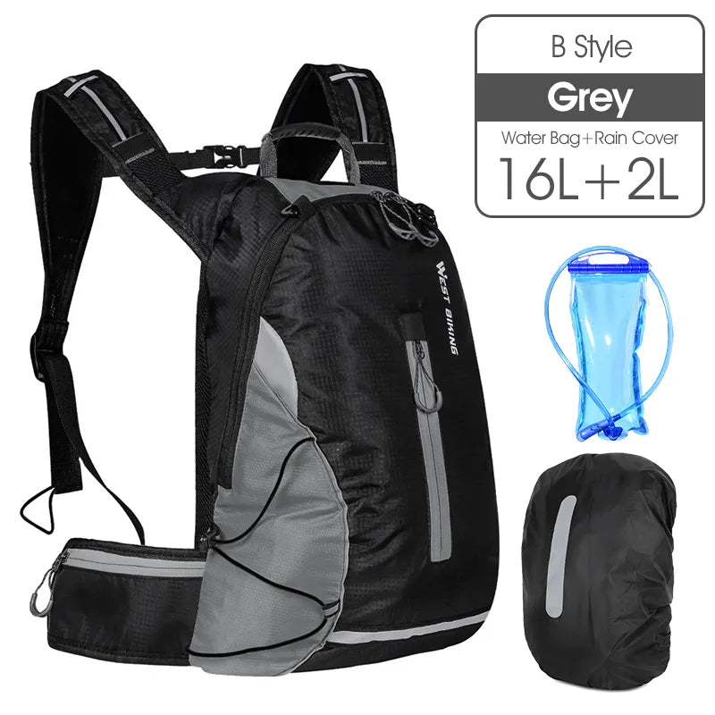 WEST BIKING Waterproof Bicycle Bag Portable Reflective Sport Cycling Backpack Outdoor Hiking Climbing MTB Bike Accessories