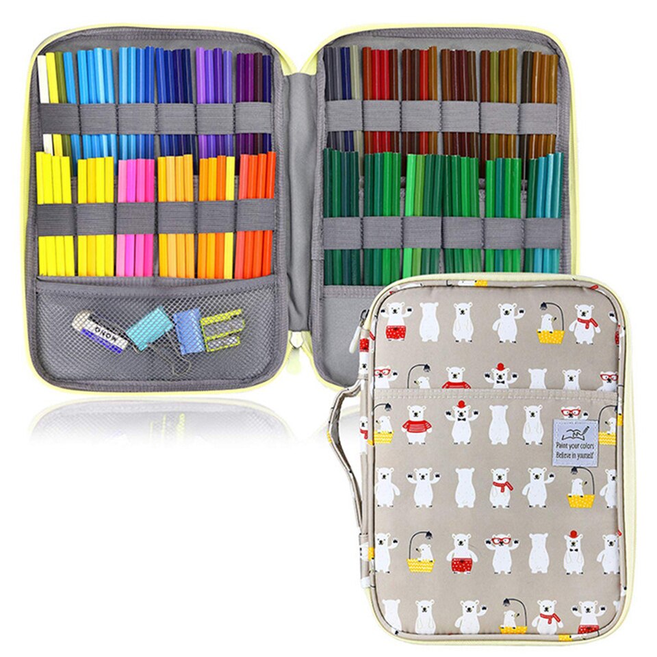 96-192 Slots Pencil Case for School - Large Capacity