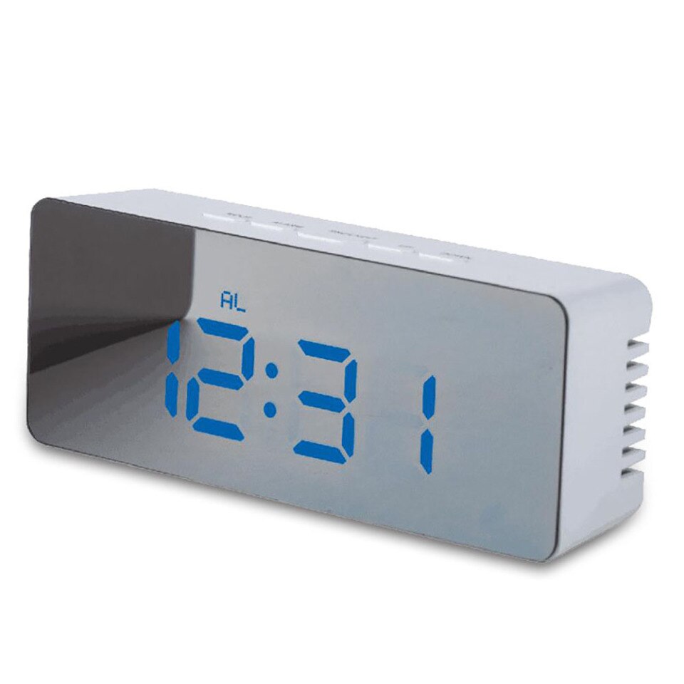 LED alarm clock for children's rooms with temperature display and snooze function