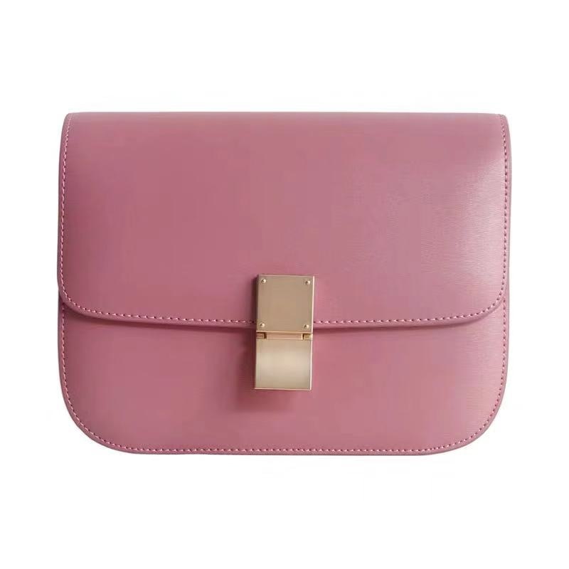 Women's luxury handbag made of genuine leather