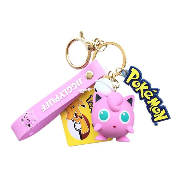 Pokemon Action Figur Pikachu Jirachi Eevee Komala Snorlax Schlüsselanhänger Spielzeug