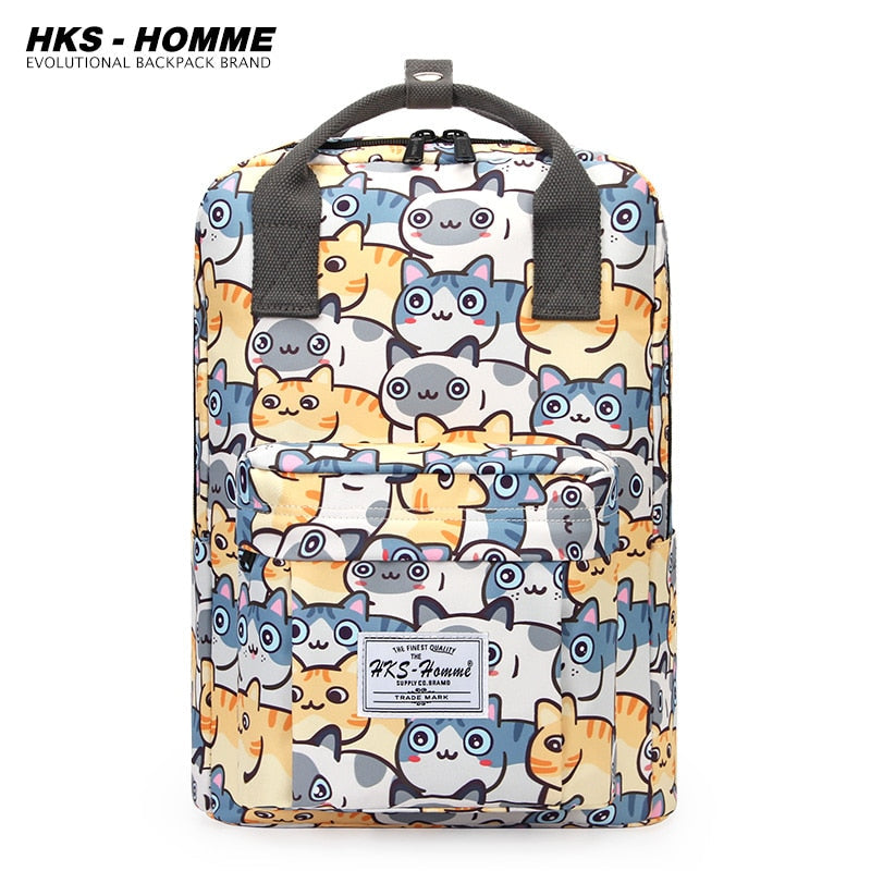 Fashion 2021: Women Canvas Backpack, Waterproof, Laptop, School