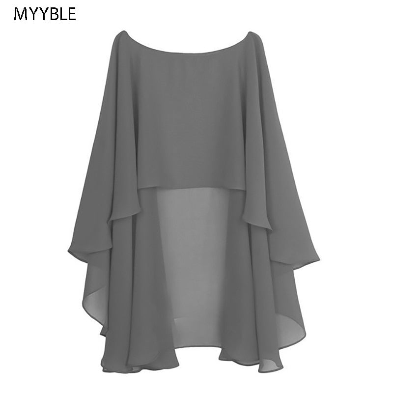 Women's Soft Wedding Capes - Chiffon Shrug for Wedding