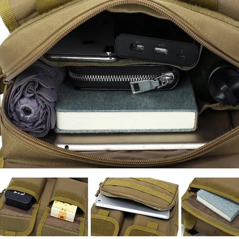 Men Tactical Handbag Laptop Military Shoulder Crossbody Bags Camouflage Molle Hunting Camping Sport XA318D