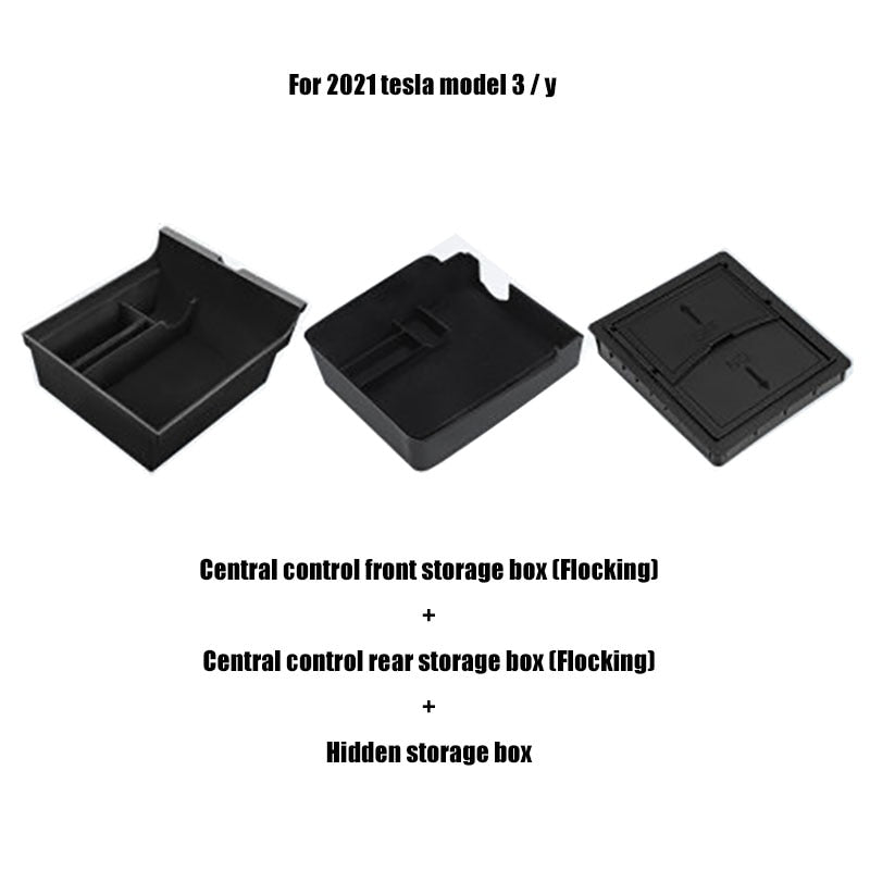 Tesla Model 3 - Y 2021 Armrest Storage Box for Car Center