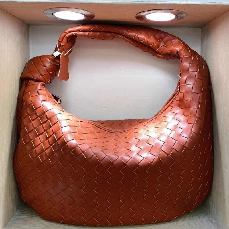 2021 Luxury Woven Leather Shoulder Bag