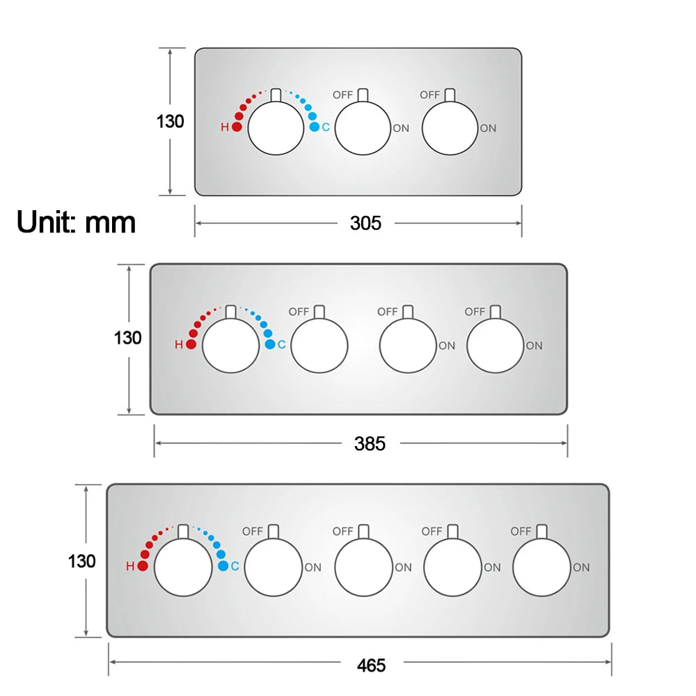 M Boenn Luxury Bathroom Accessories Shower Controller Wall