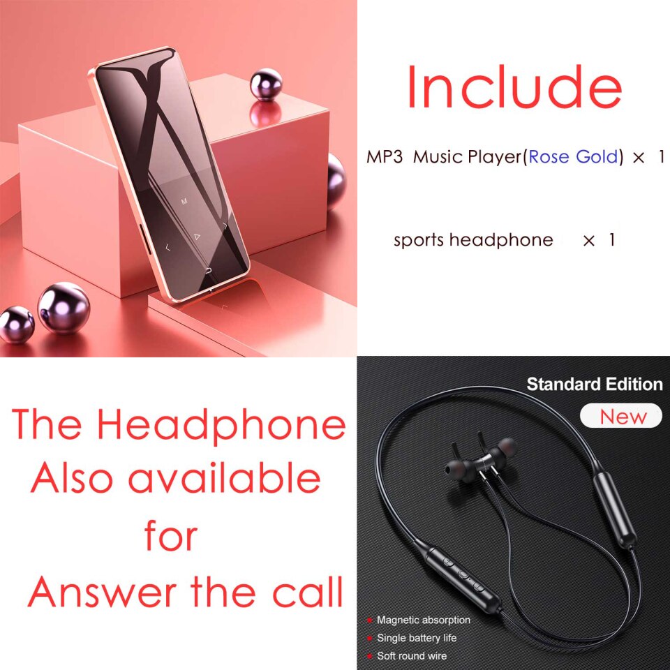 IQQ X2: New version with Hebrew support, Bluetooth, MP3, 16GB HiFi Walkman, Radio-FM
