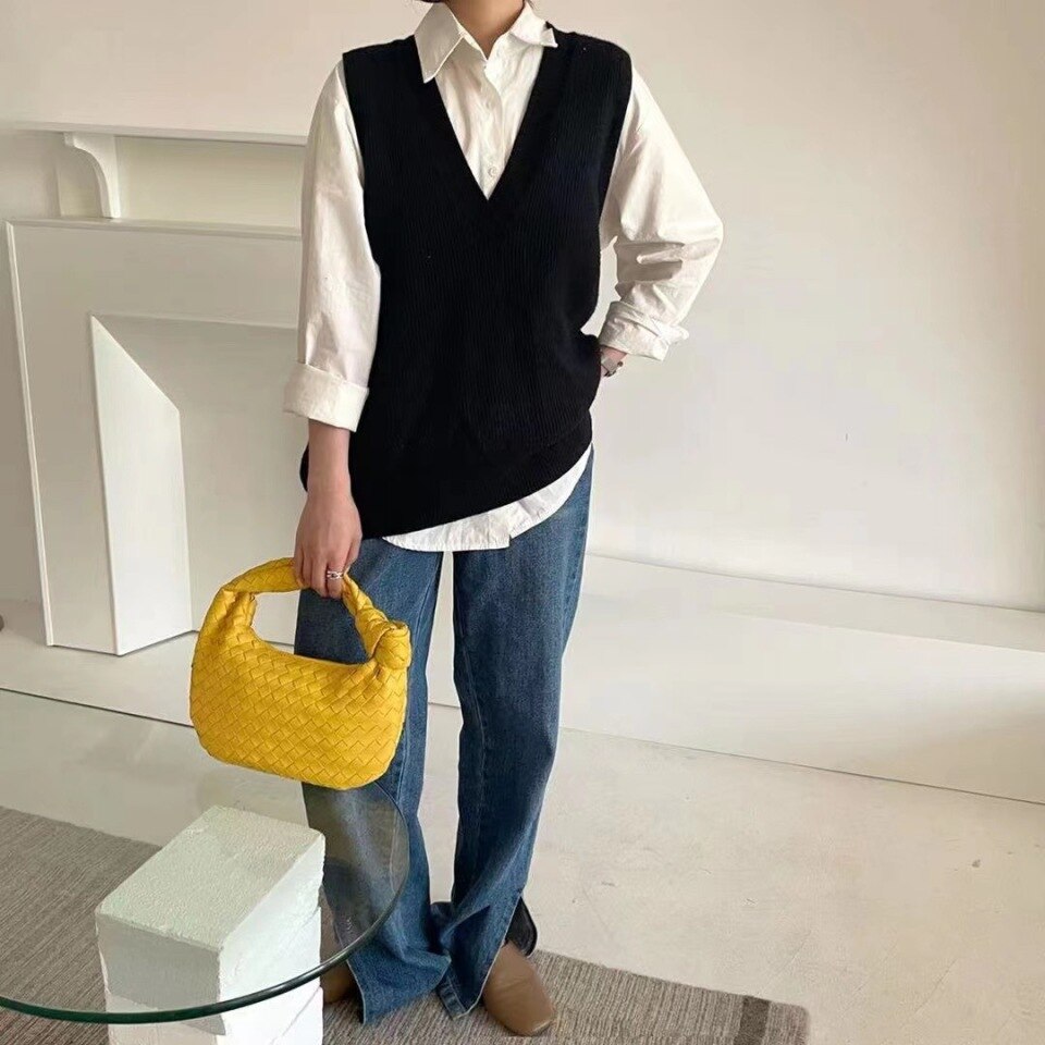 2021 Luxury Woven Leather Shoulder Bag