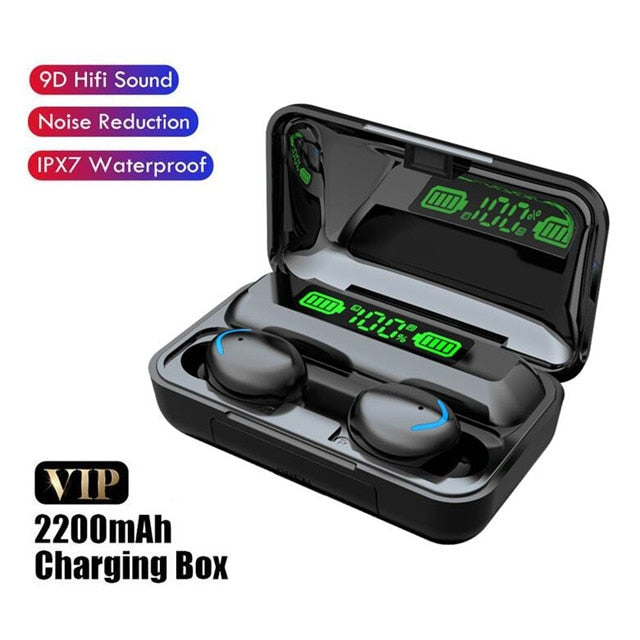 TWS Bluetooth Kopfhörer 2200mAh Ladebox, drahtlos, 9D Stereo, wasserdicht