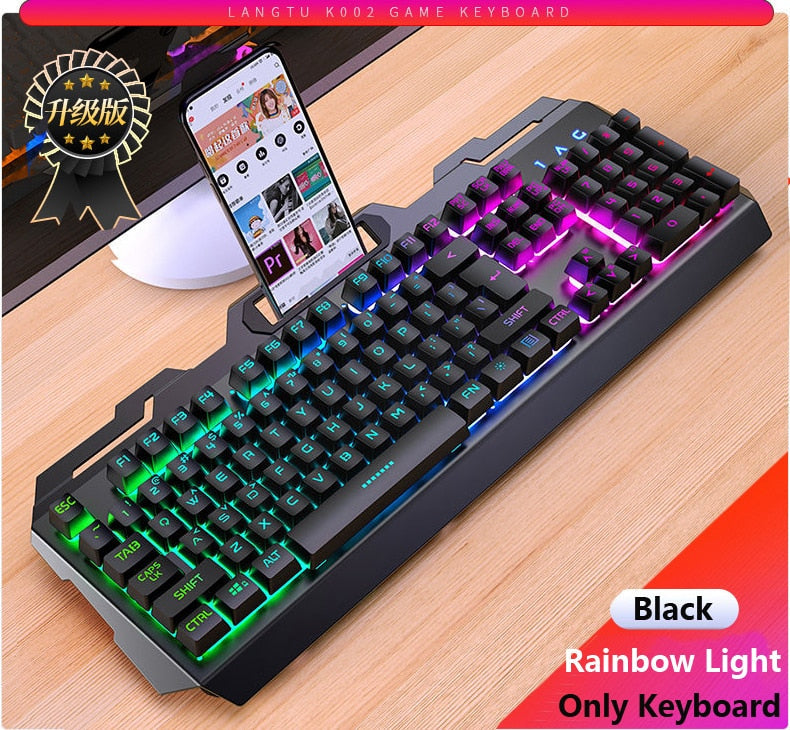 Mechanical Gaming Keyboard &amp; Mouse with RGB LED Backlight