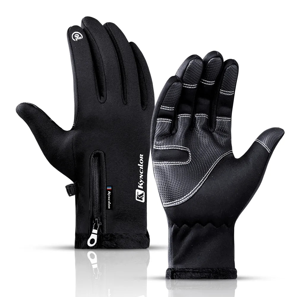 Winter Thermal Fleece Touchscreen Soft Fleece Gloves Cold Weather Fit for Men &amp; Women For Cycling Hiking Camping Skiing