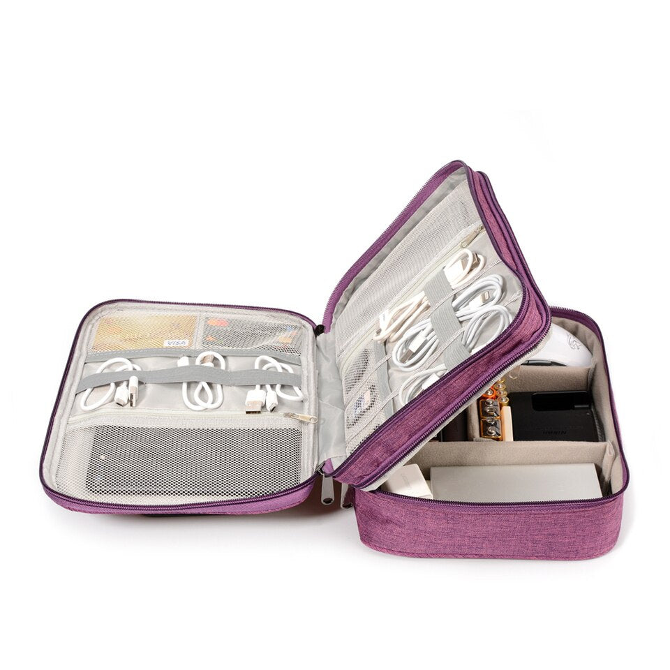 Cable Organizer Bag for Electronics