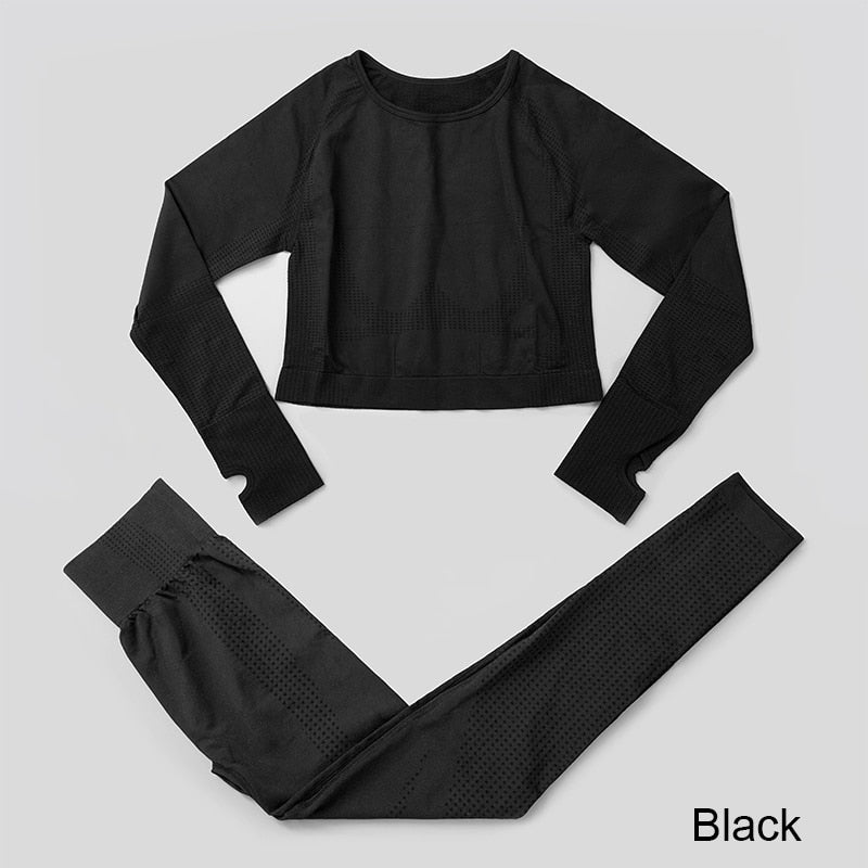 3 Piece Seamless Yoga Set for Women