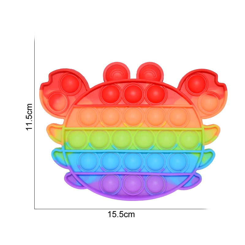Regenbogen Push Bubble Popit Fidget