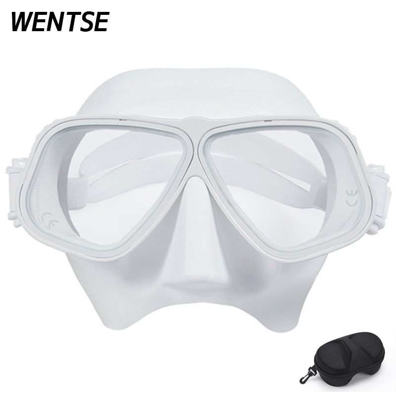 NEU Farbe Legierung Rahmen Taucherbrille, volles Gesicht Maske, nass Rohr Kit