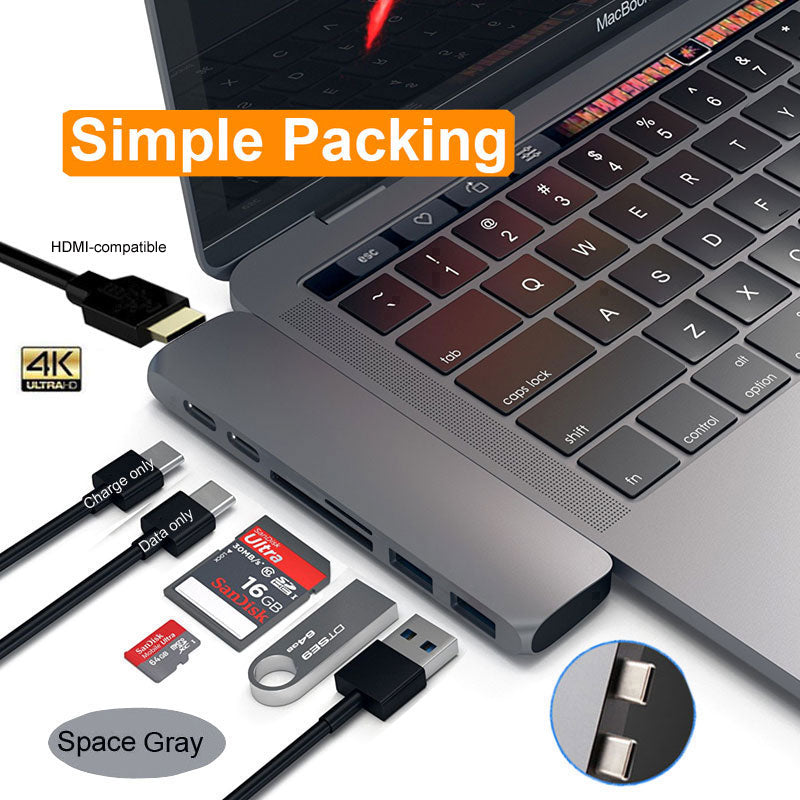 Possible USB C Hub Thunderbolt 3 Dock with HDMI-Rj45 Adapter for MacBook Pro-Air M1