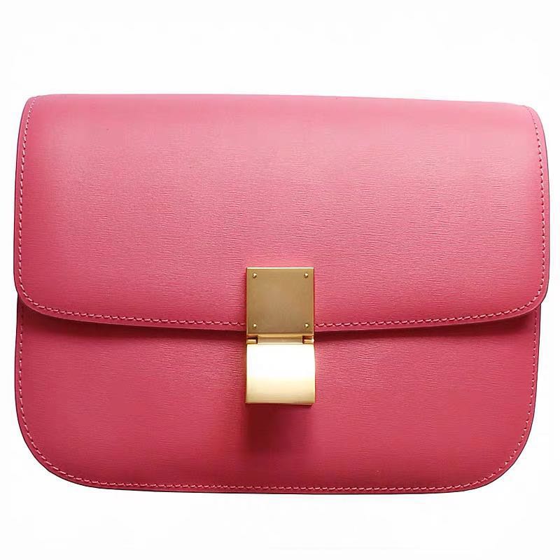 Women's luxury handbag made of genuine leather