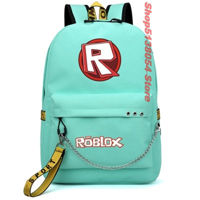 Roblox Backpacks for School with USB Charging for Kids Boys Teenagers Men School Bags Travel Laptop Mochilas