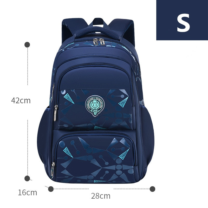 Sacs à dos d'école primaire imperméables pour garçons