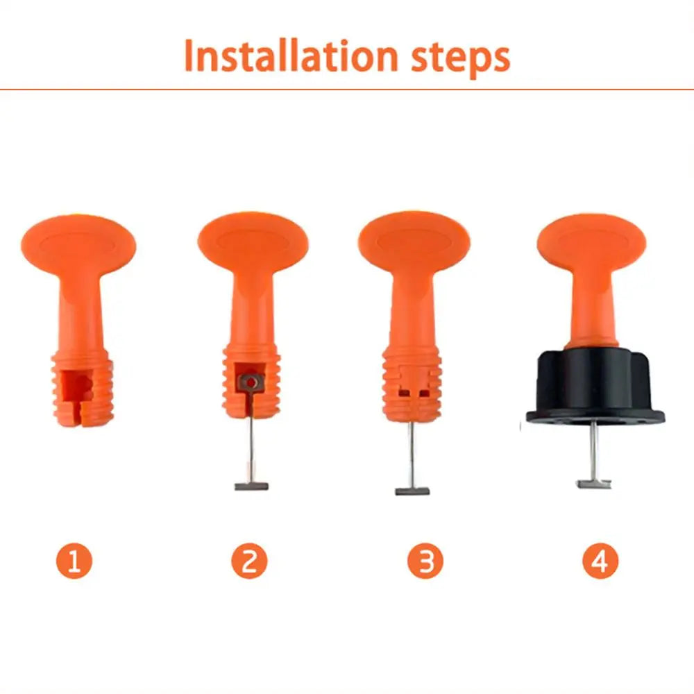 Tile Leveling System for Tile Laying 100Pcs Replacement Steel Needles Flooring Wall Replaceable Pin Tiler Construction Tools