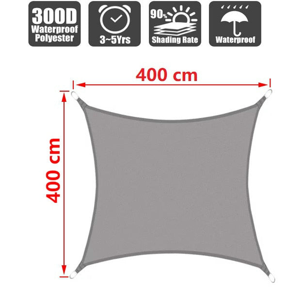 Wasserdichtes SunShade Segel Outdoor Markisen Zelt Camping Vordach Hofsegel Sonnen-Schutz
