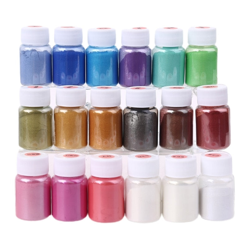 24 pcs. DIY pearl mica epoxy resin dye