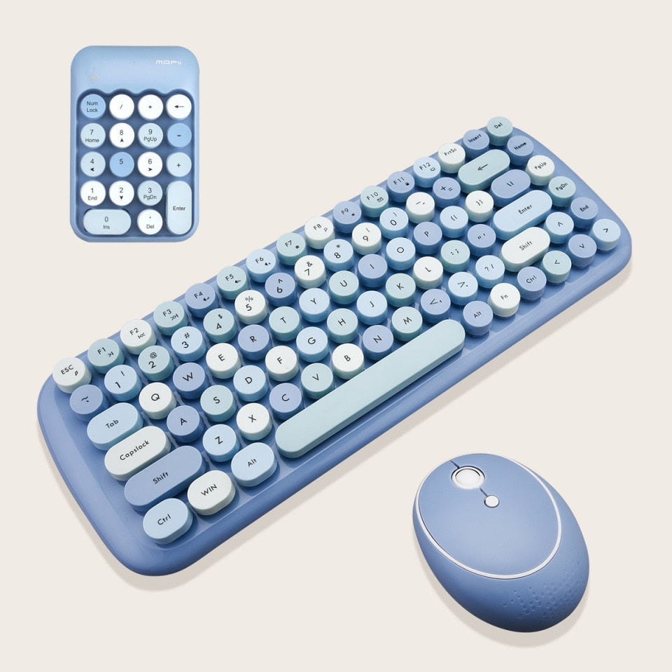 Jelly Comb Wireless Keyboard Mouse - Girls Set