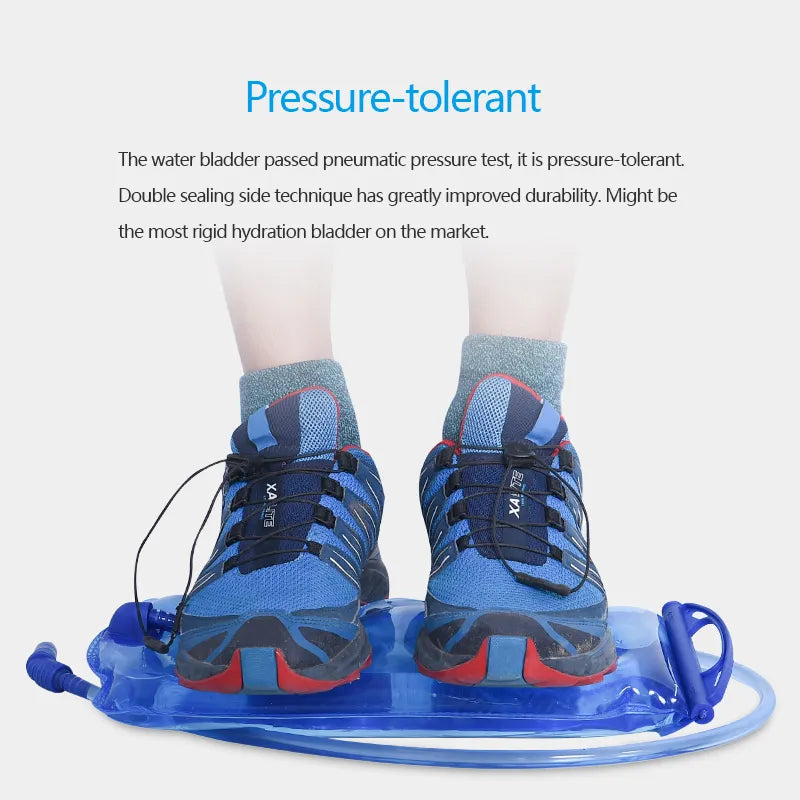 Portable TPU Water Bag 2L Hydration System Camping Hiking Climbing Cycling Foldable Drinking Bag TPU PP PEVA