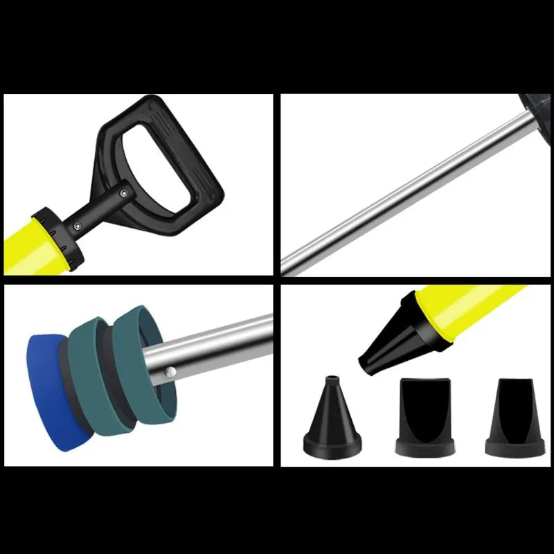 Sealing Gun Cement Lime Pump Grout Sprayer Applicator Mortar Filling Tools with 4 Nozzles Y98E