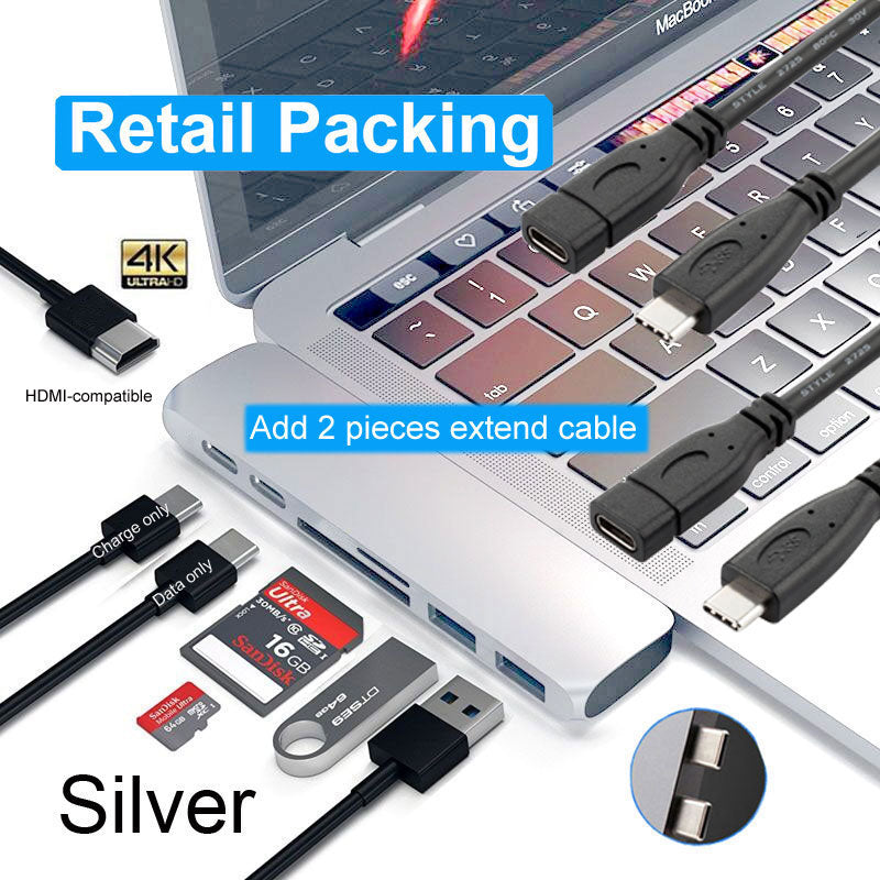 Possible USB C Hub Thunderbolt 3 Dock with HDMI-Rj45 Adapter for MacBook Pro-Air M1