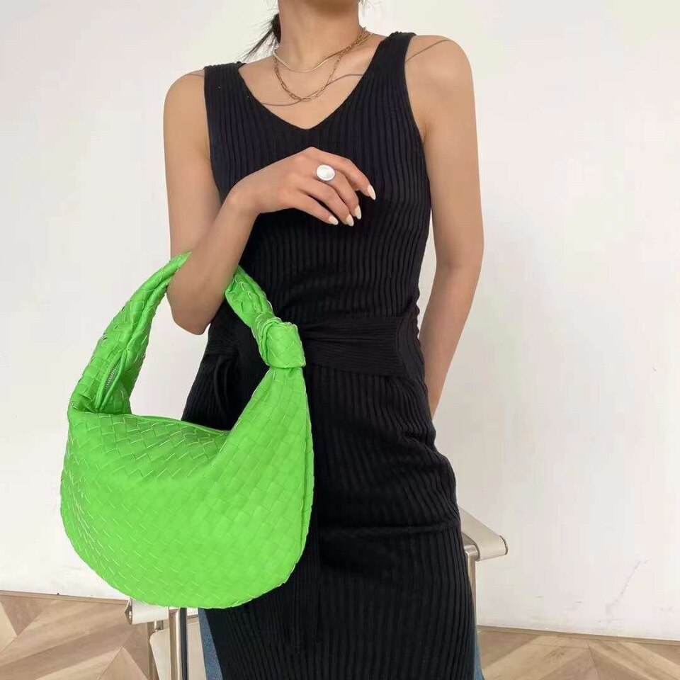 2021 Luxury Woven Leather Shoulder Bag