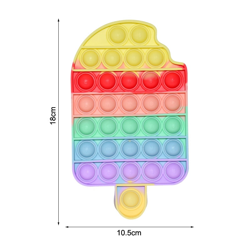 Regenbogen Push Bubble Popit Fidget