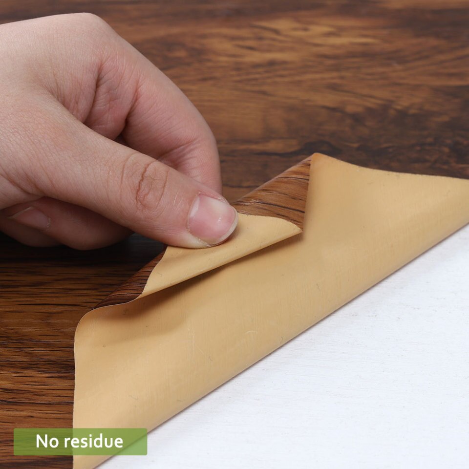 1 pc. Modern floor sticker wood grain PVC waterproof self-adhesive wall decoration wallpaper kitchen living