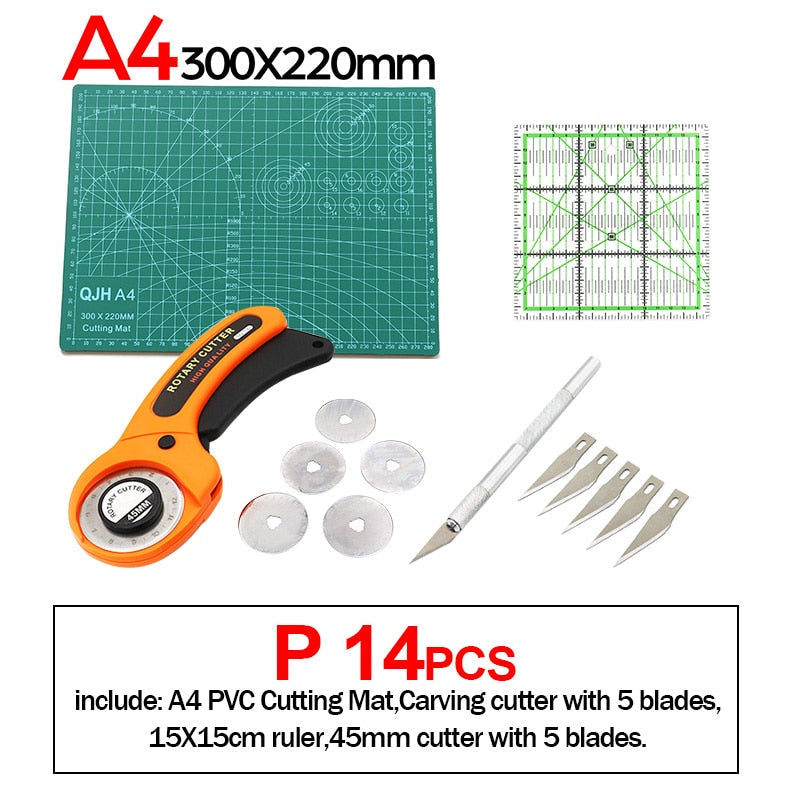 Professional self-healing PVC cutting mat, double-sided, Rotary Blade compatible