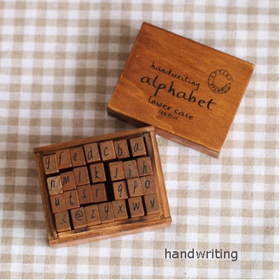 28-70pcs DIY Number Alphabet Combination Book Stamp Set