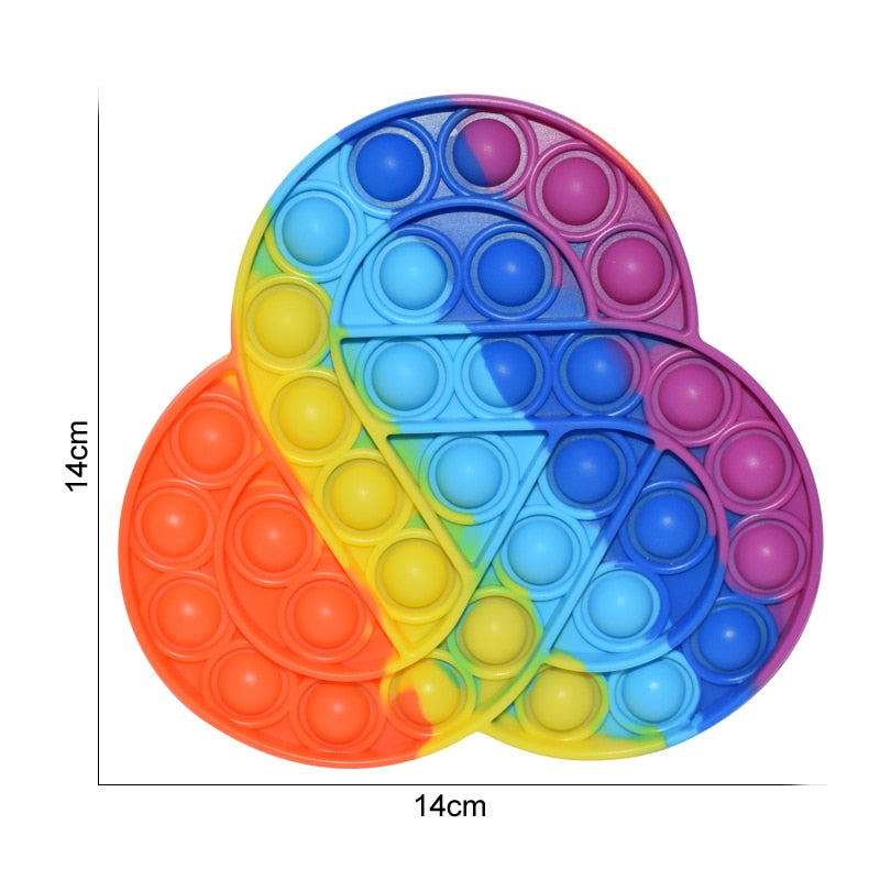 Regenbogen Push Bubble Popit Fidget