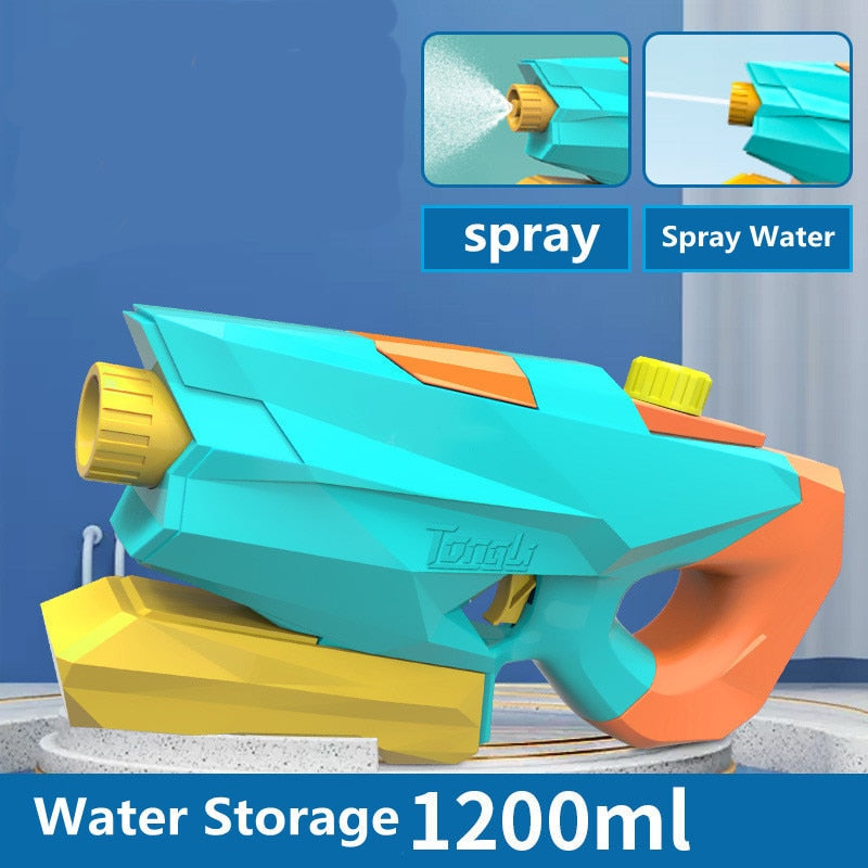 2 modes: water pistol