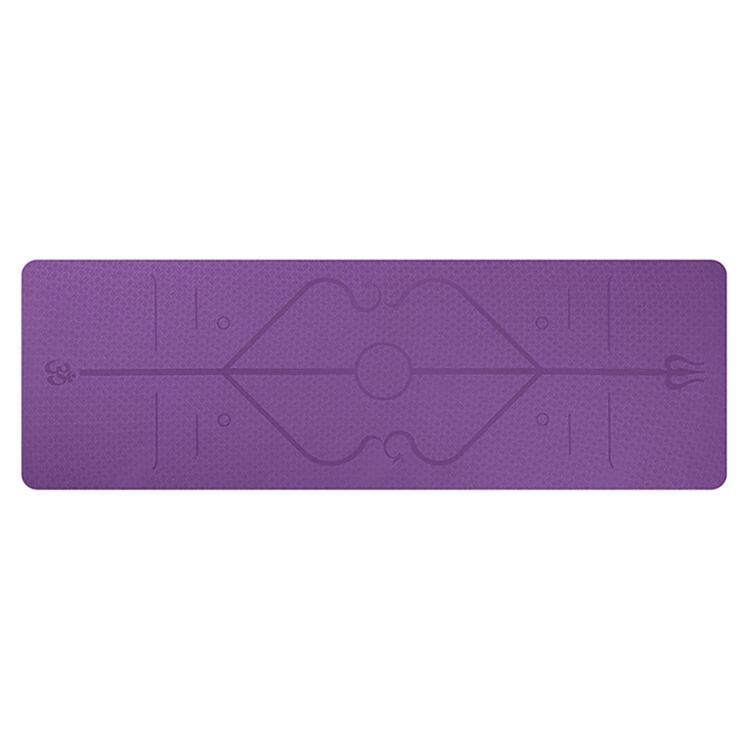 1830*610*6mm TPE Yoga Mat, Position Line