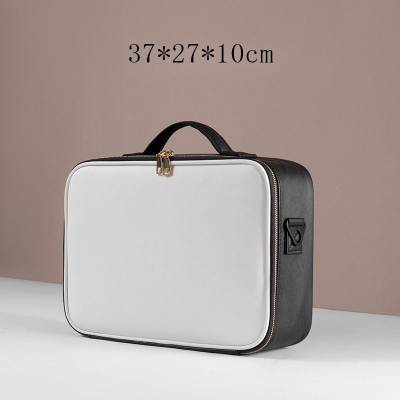 Leather Makeup Bag with Clapboard